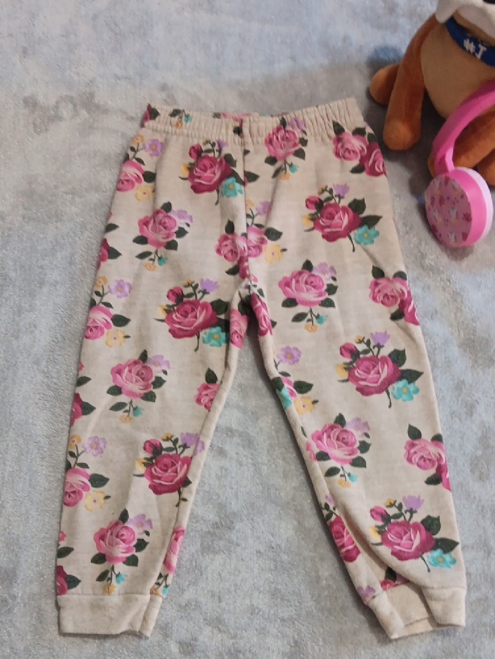 Garanimals Pink Floral Fleece Pants